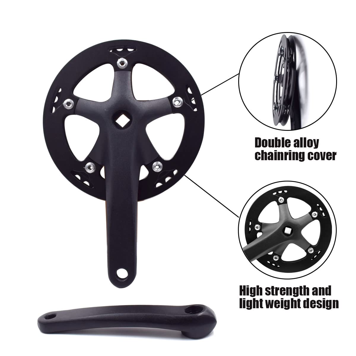 Amazon | DRIFT MANIAC 自転車クランクセット 42T 130BCD 170mm